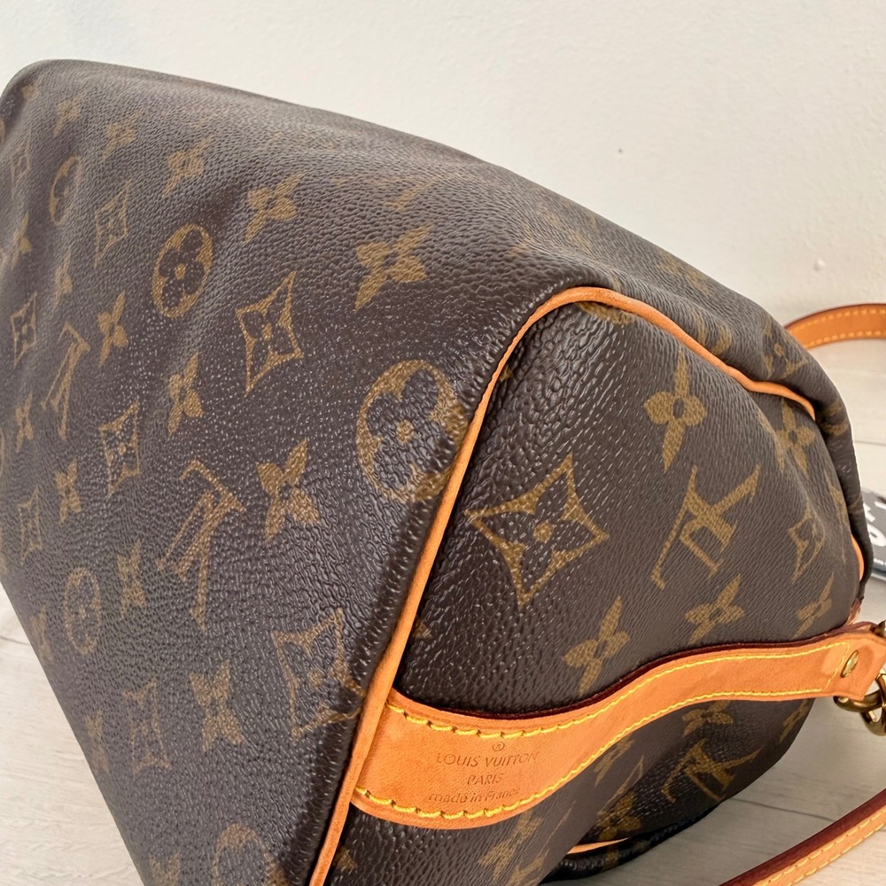 Louis Vuitton Speedy Bandouliere 25 Brown Monogram Shoulder Crossbody Bag - Picture 7 of 16